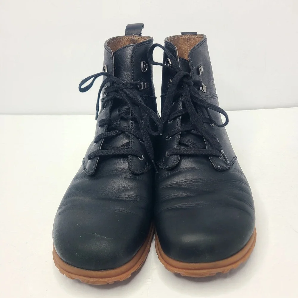 Bogs‎ Women's Chukka Leather Ankle Boots US 10.5 Waterproof Black Lace Up